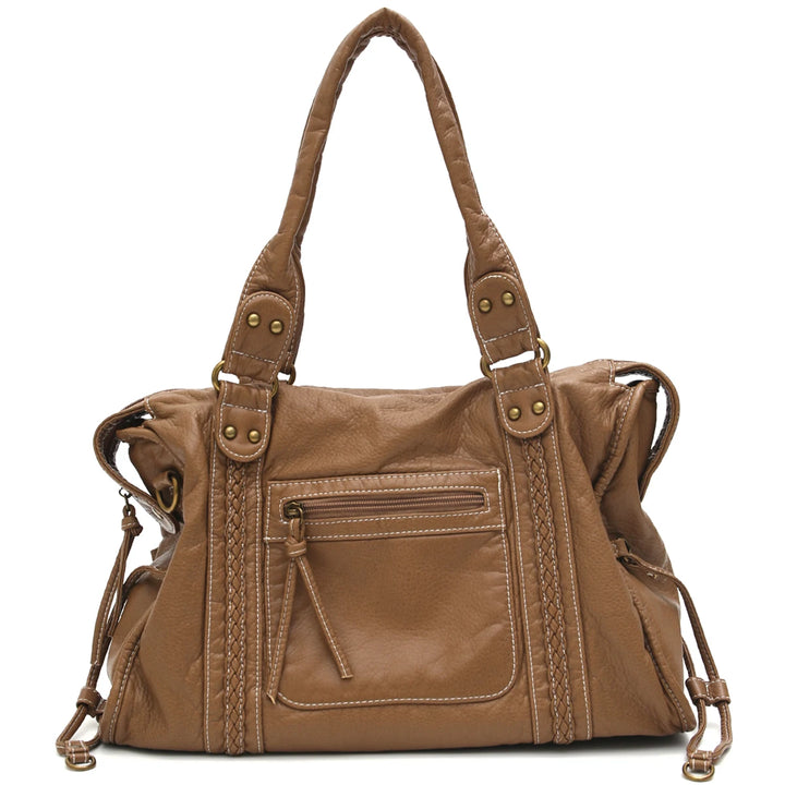 Sac à bandoulière vintage vegan – Élégant sac crossbody pour femmes en éco-cuir