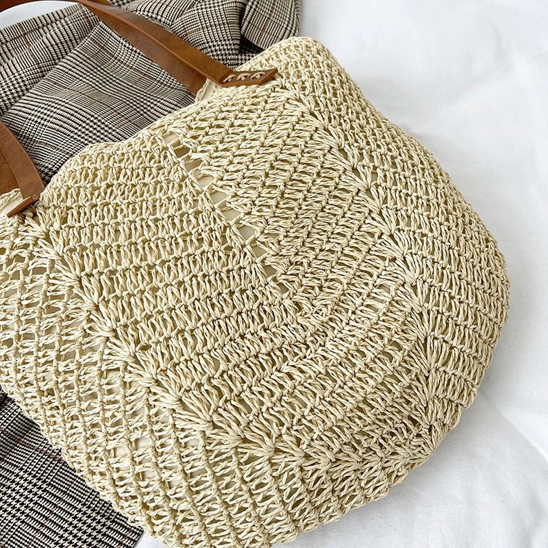 Sac fourre-tout en cuir vegan – Grand sac à épaule minimaliste