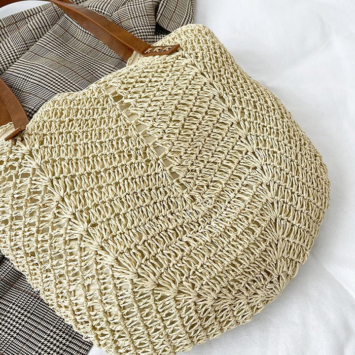 Sac fourre-tout en cuir vegan – Grand sac à épaule minimaliste