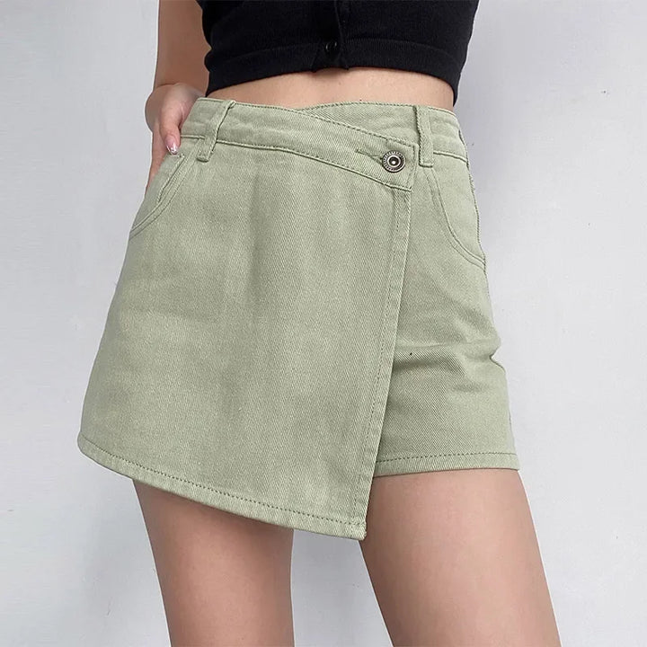 Damen High Waist Jeans-Minirock – Klassischer Look, Modernes Design