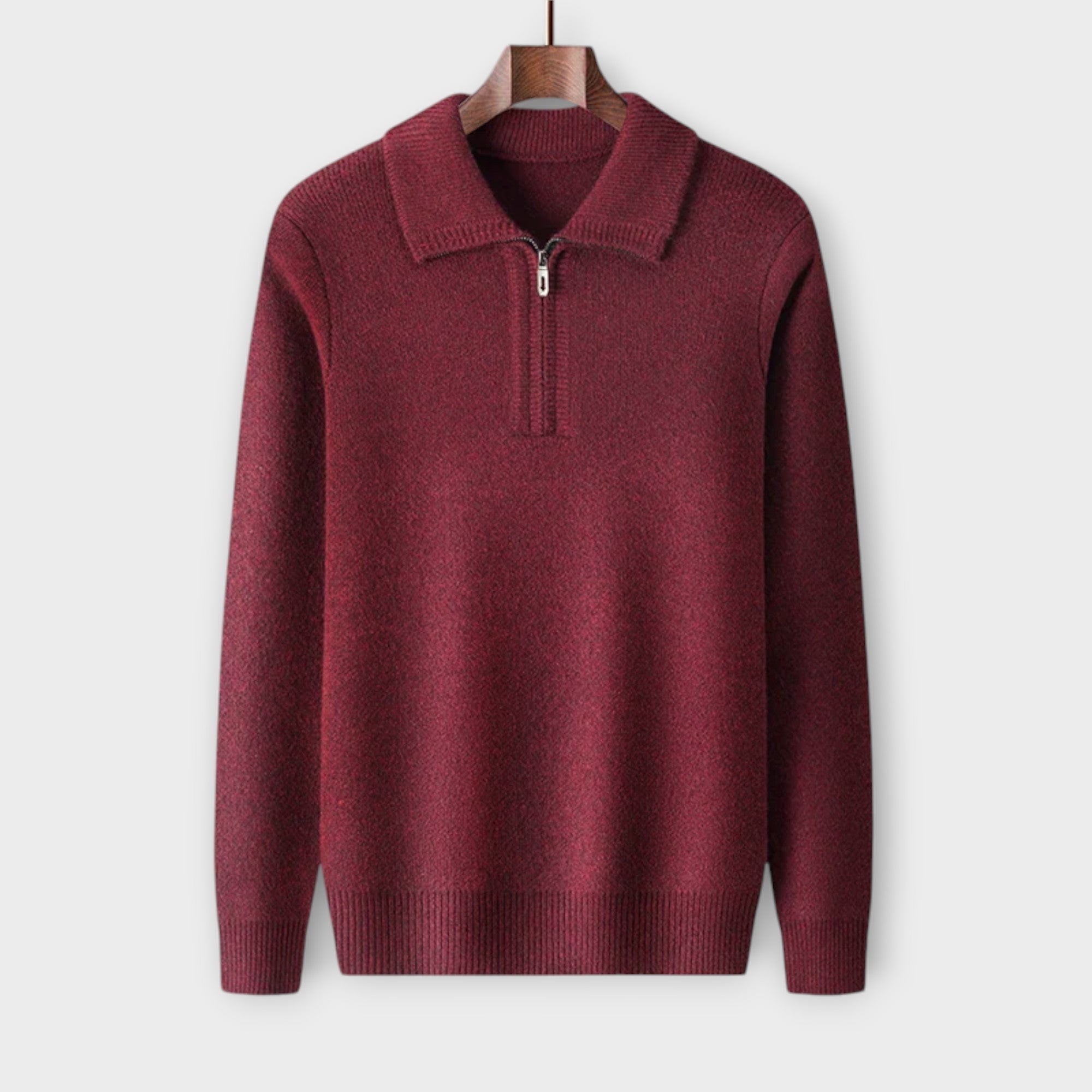 Manuel - Eleganter & gemütlicher Half-Zip Pullover