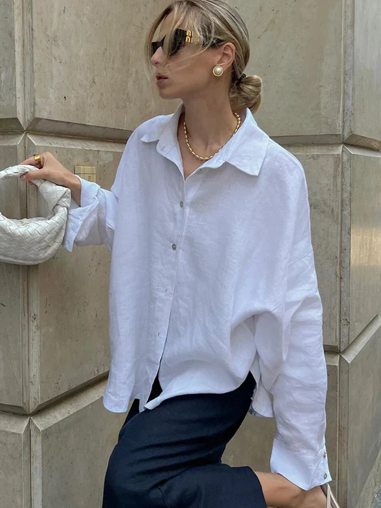 Women's Linen Blouse Elegant – Airy & Stylish