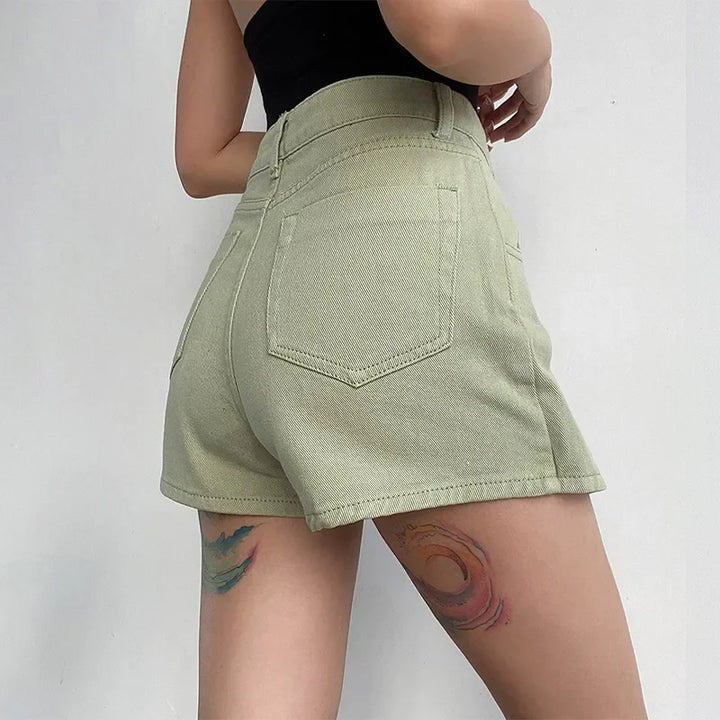 Damen High Waist Jeans-Minirock – Klassischer Look, Modernes Design