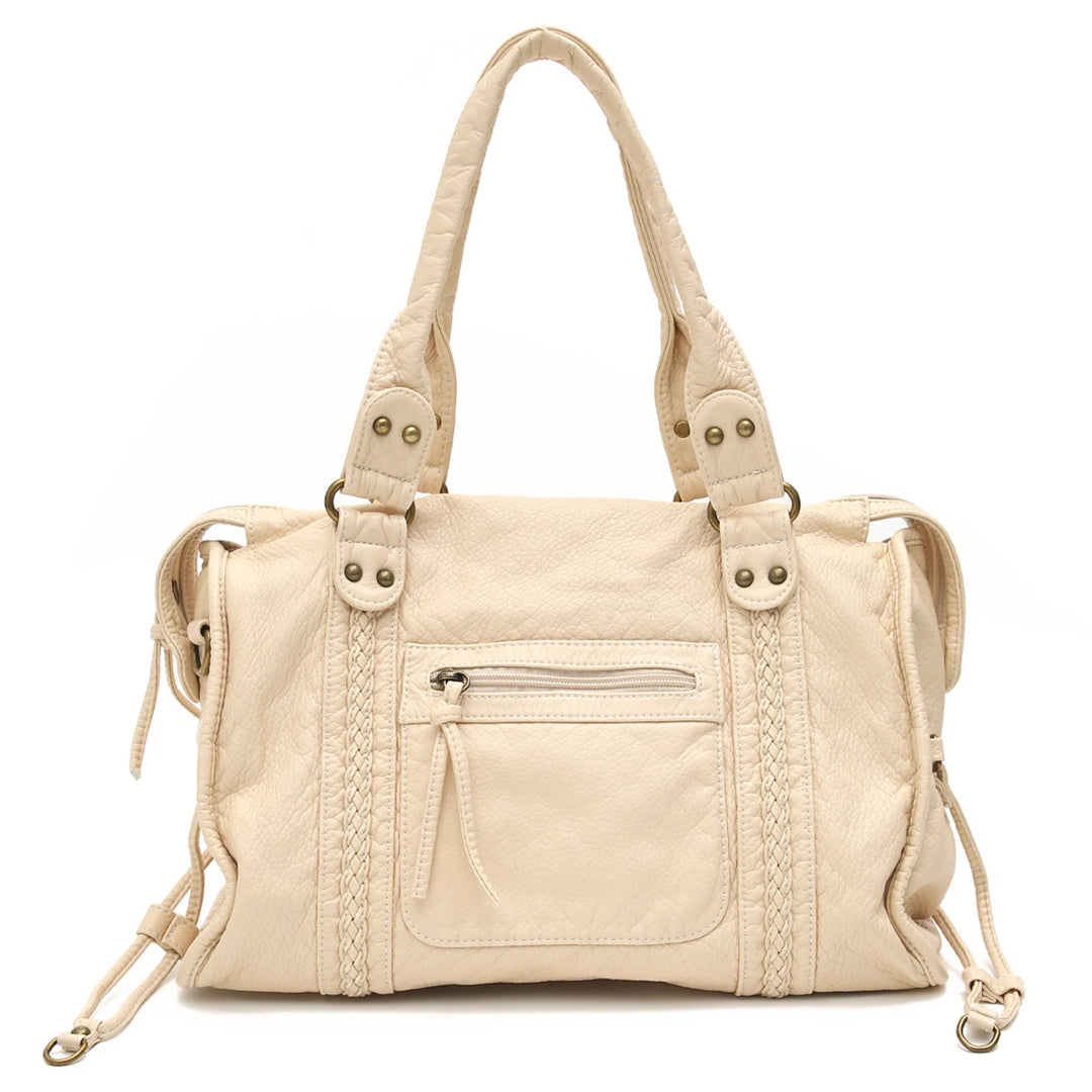 Sac à bandoulière vintage vegan – Élégant sac crossbody pour femmes en éco-cuir