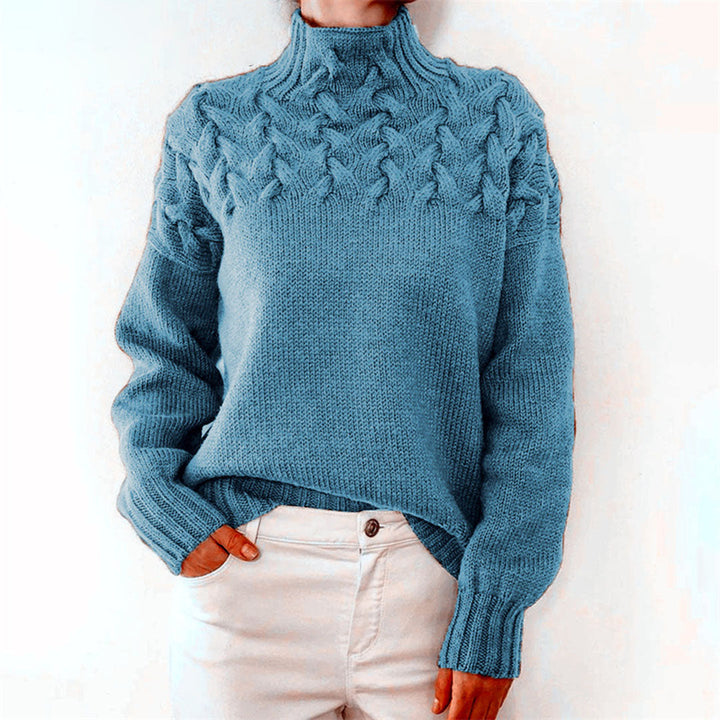 Eleganter Damen Rollkragenpullover – Weich & Warm – Strick für Winter