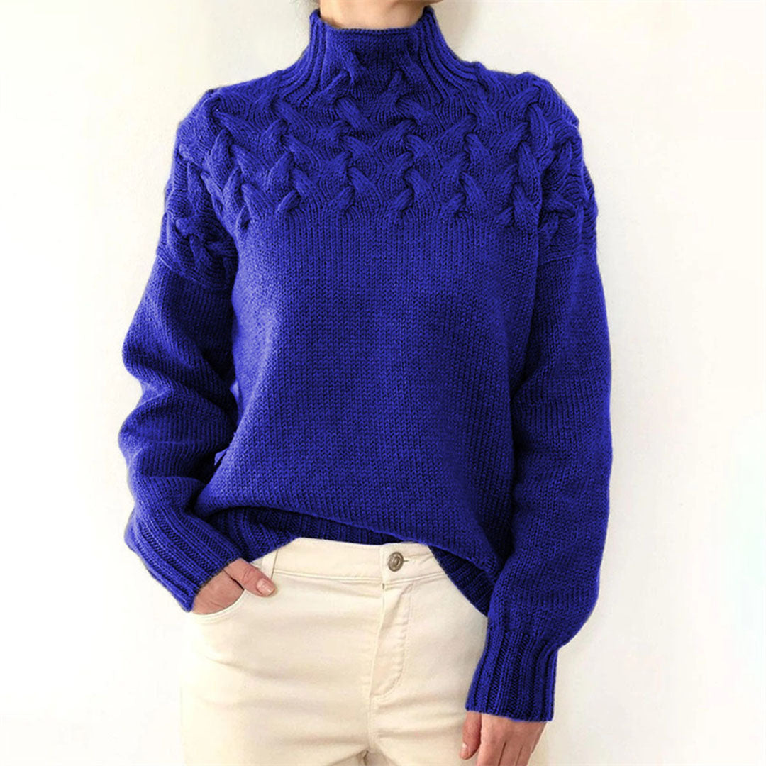 Eleganter Damen Rollkragenpullover – Weich & Warm – Strick für Winter