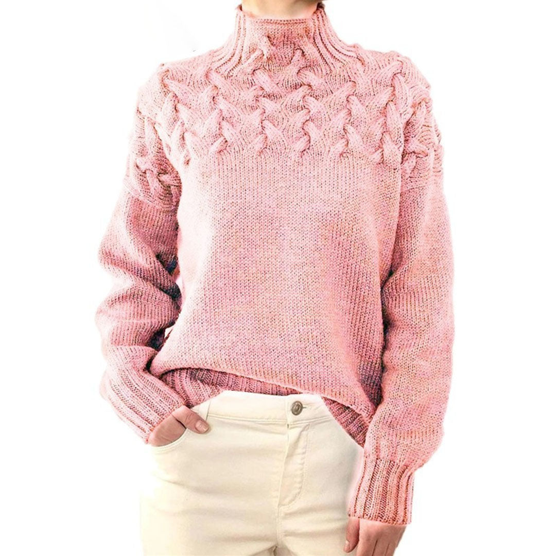 Eleganter Damen Rollkragenpullover – Weich & Warm – Strick für Winter