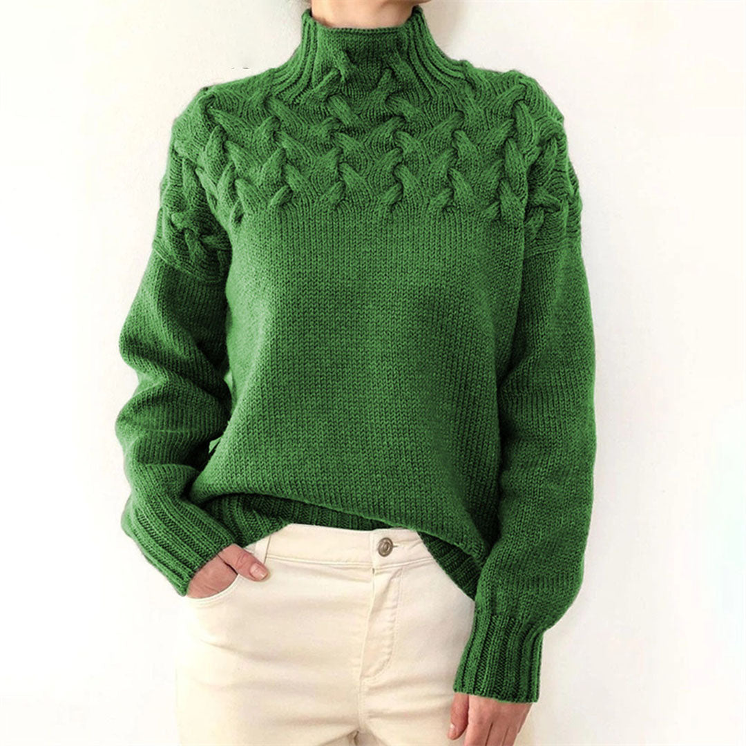 Eleganter Damen Rollkragenpullover – Weich & Warm – Strick für Winter
