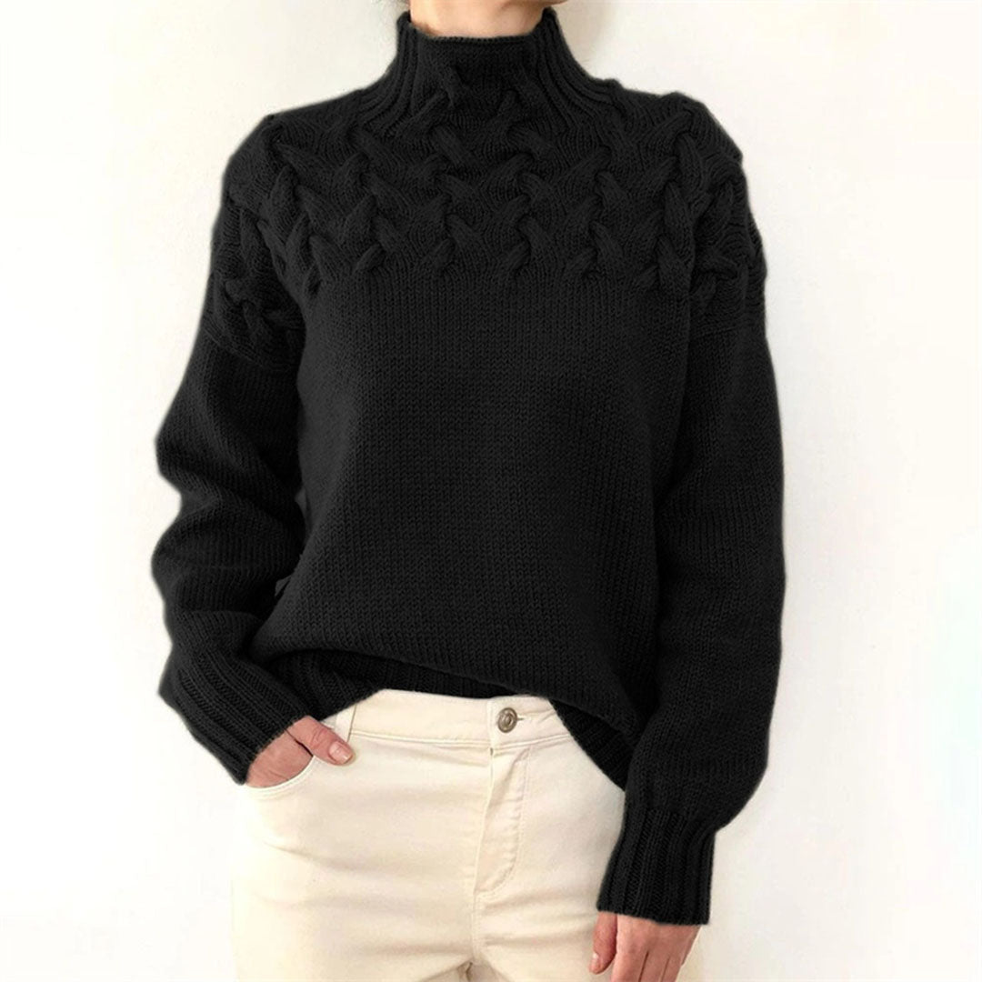 Eleganter Damen Rollkragenpullover – Weich & Warm – Strick für Winter