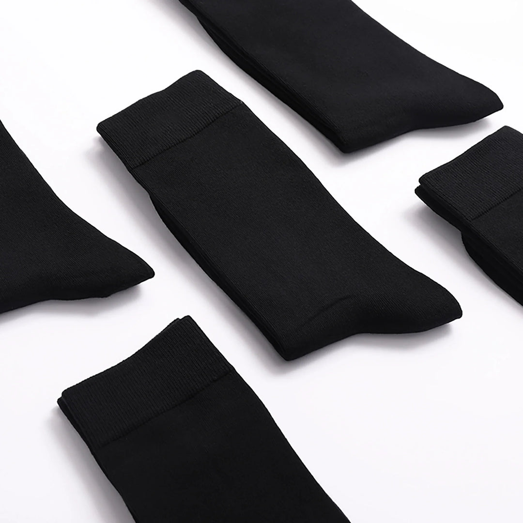 6 Paar Herrensocken schwarz plus Größe