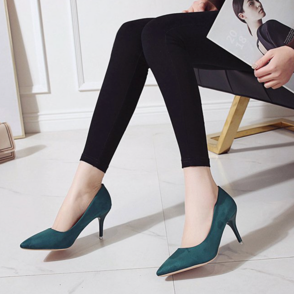 Klassische spitze High Heels | Veganes Premium-Material | Nude Stiletto