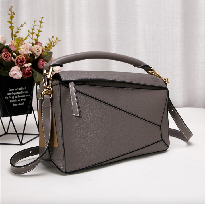 Sac de plage rectangulaire en cuir vegan – Durable et élégant