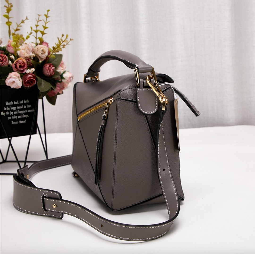 Sac de plage rectangulaire en cuir vegan – Durable et élégant