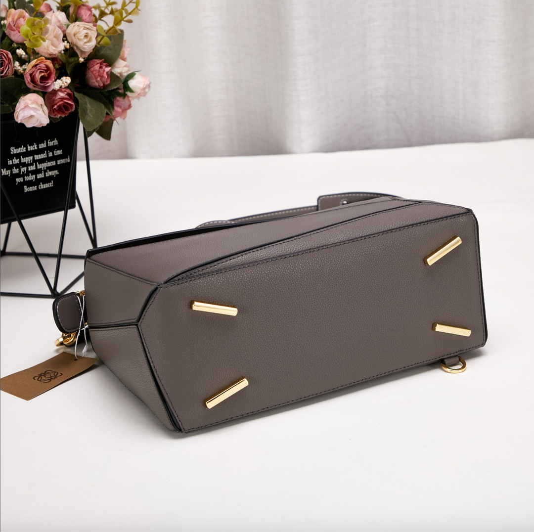 Sac de plage rectangulaire en cuir vegan – Durable et élégant
