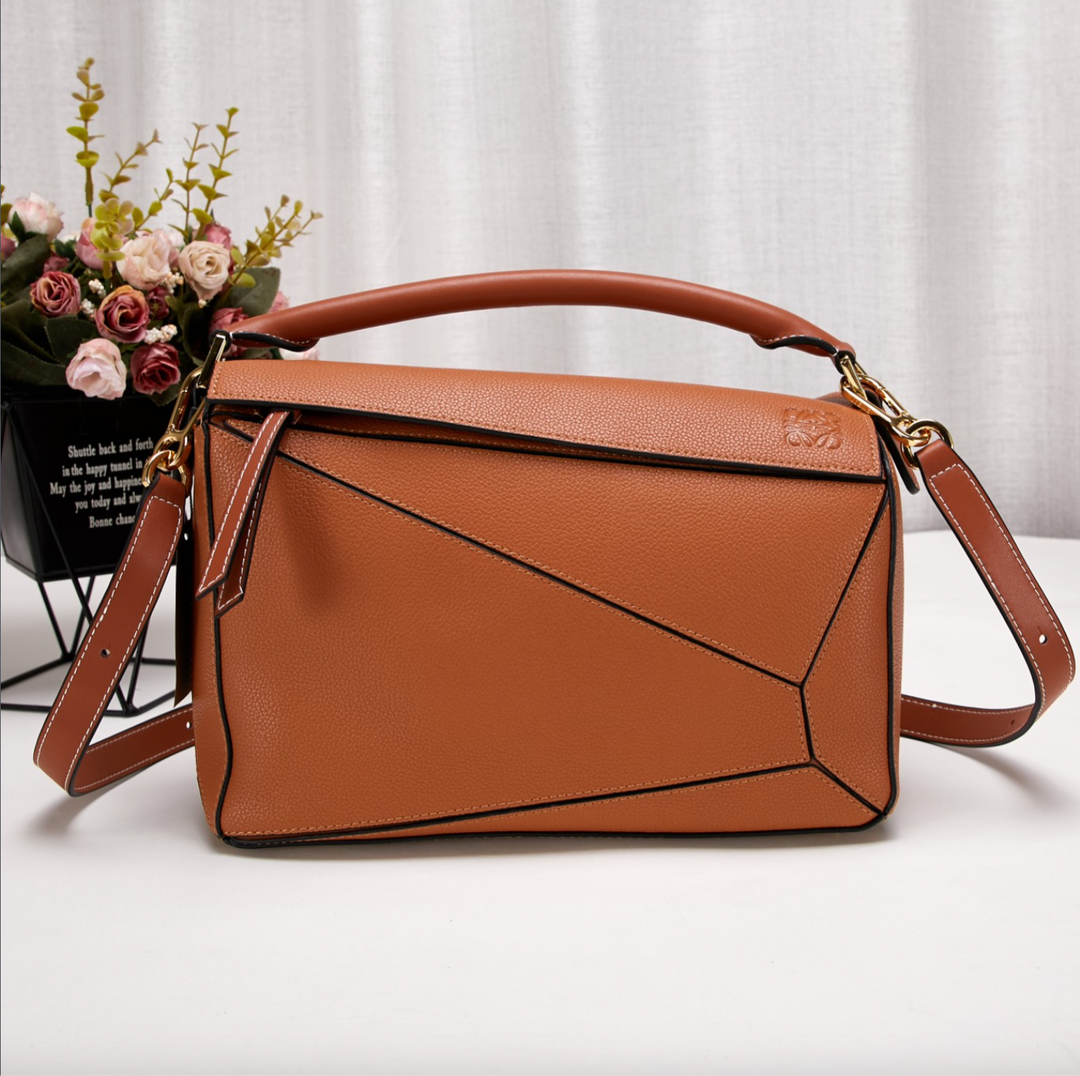 Sac de plage rectangulaire en cuir vegan – Durable et élégant