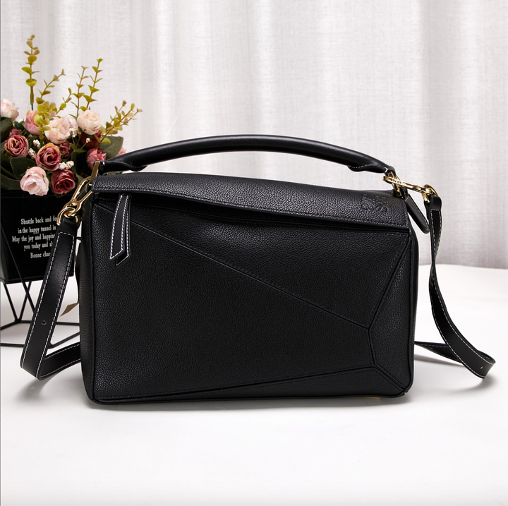 Sac de plage rectangulaire en cuir vegan – Durable et élégant