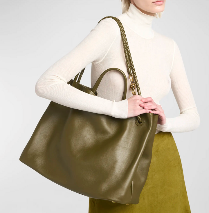 Sac fourre-tout en cuir vegan luxueux – Grande sac à main avec fermeture magnétique