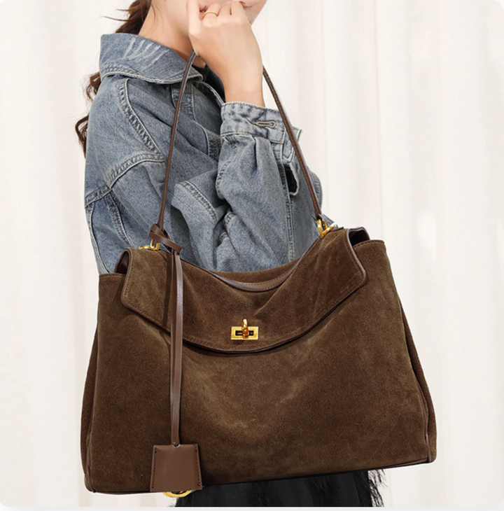 Sac fourre-tout en cuir vegan luxueux