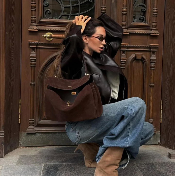 Sac fourre-tout en cuir vegan luxueux