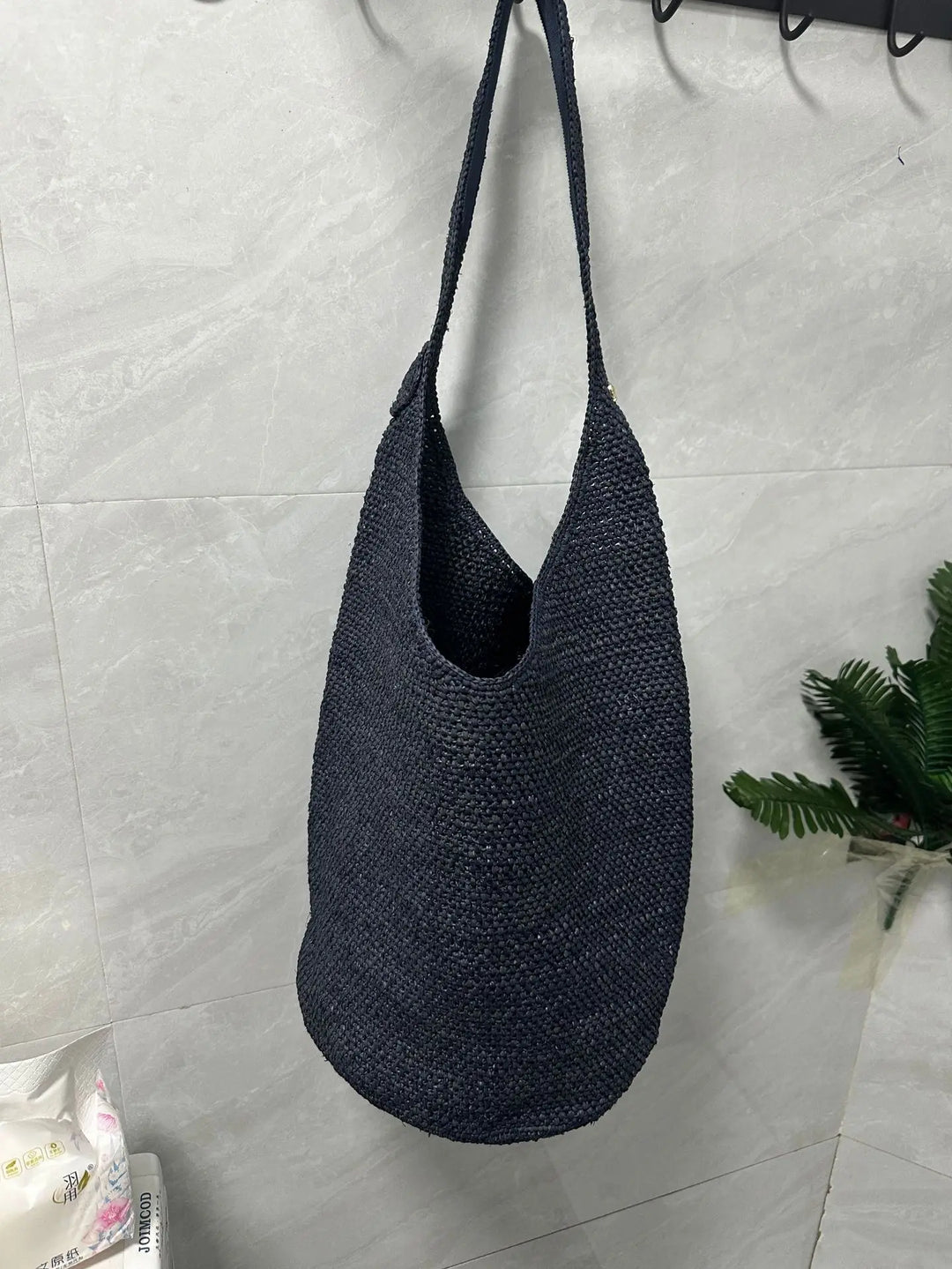 Boho Straw Bag Women – Handmade Beach Bag Summer 2025 Shopper