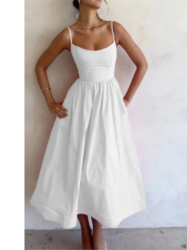 Floral Sleeveless Maxi Dress – Light Summer Boho Style for Women