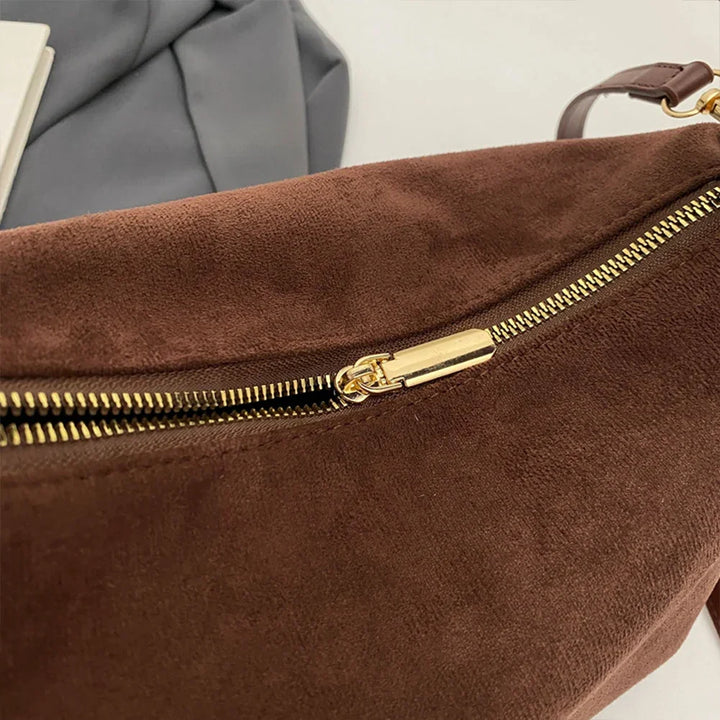 Vegane Wildleder Tote Bag Damen – Wasserdichte Handtasche für Laptop & Alltag