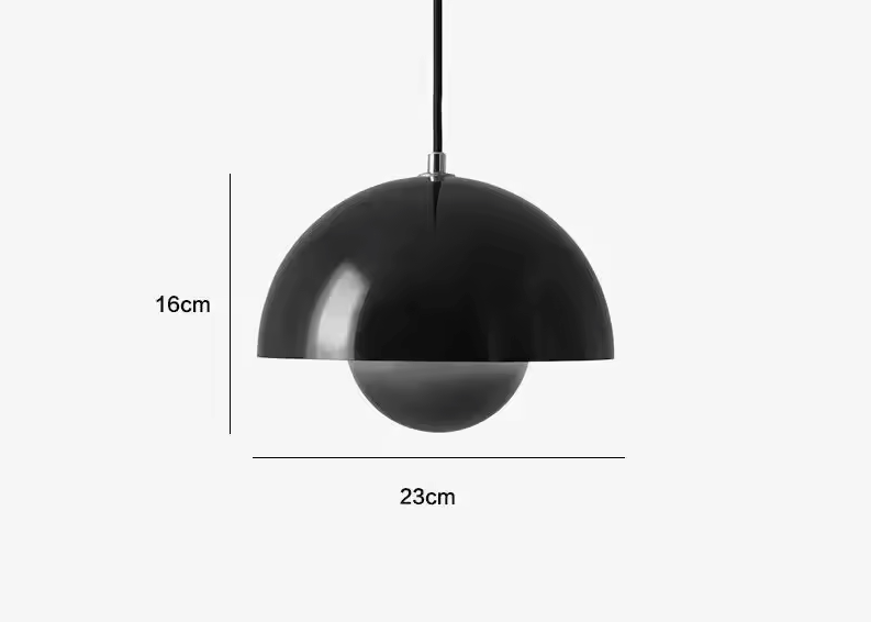 Skandi Deckenleuchte – Moderne LED Deckenlampe für Wohnzimmer und Schlafzimmer, Eisen, 23 cm, E27 Fassung 12