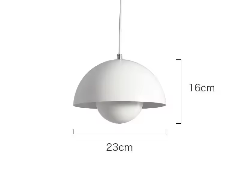 Skandi Deckenleuchte – Moderne LED Deckenlampe für Wohnzimmer und Schlafzimmer, Eisen, 23 cm, E27 Fassung 6