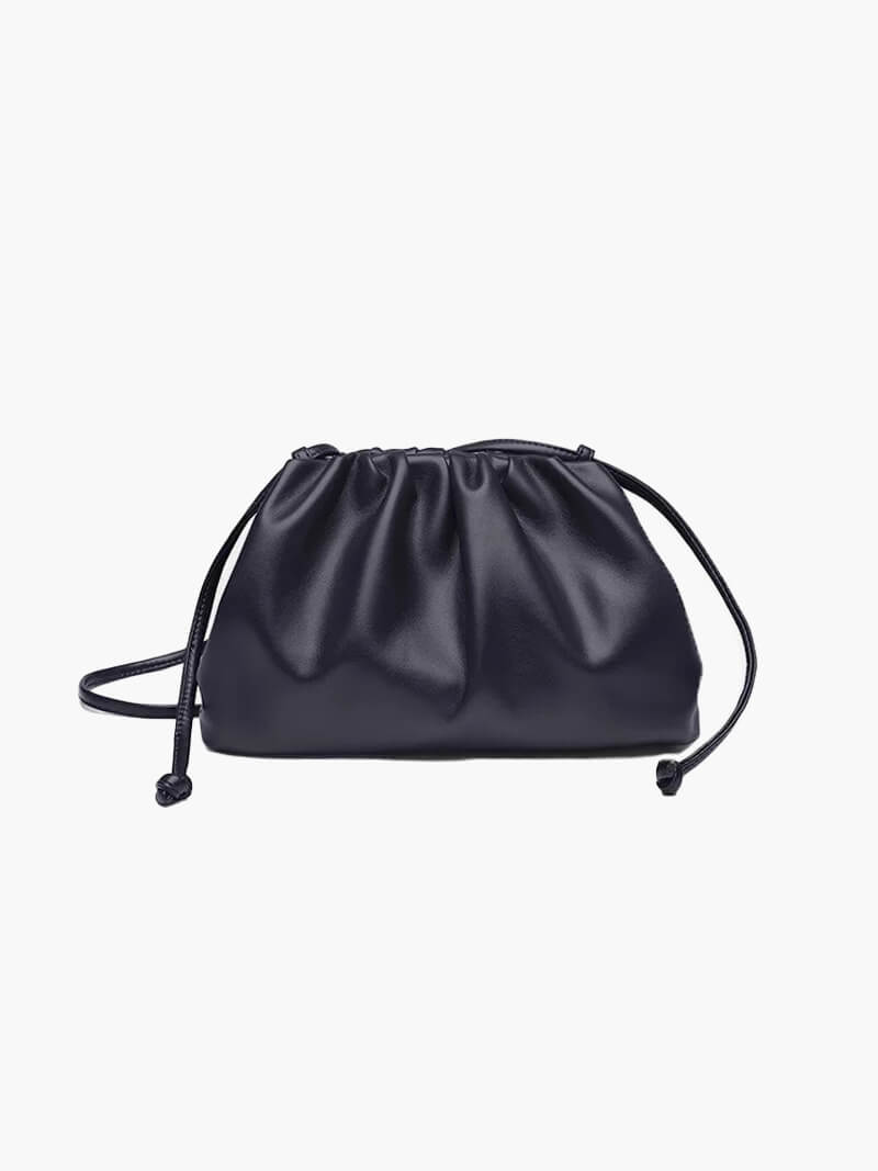 Sac bandoulière pour femmes en cuir vegan – Élégant sac dumpling