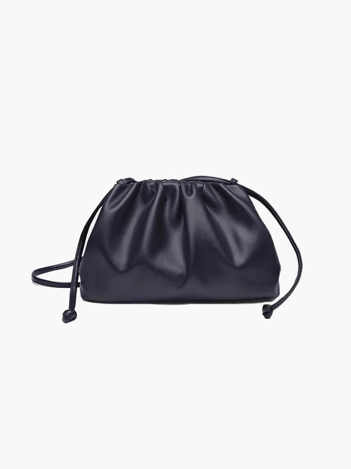 Sac bandoulière pour femmes en cuir vegan – Élégant sac dumpling
