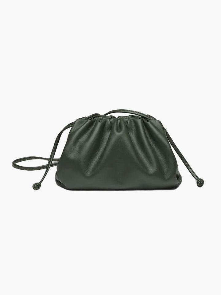 Sac bandoulière pour femmes en cuir vegan – Élégant sac dumpling