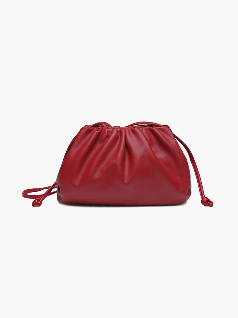 Sac bandoulière pour femmes en cuir vegan – Élégant sac dumpling