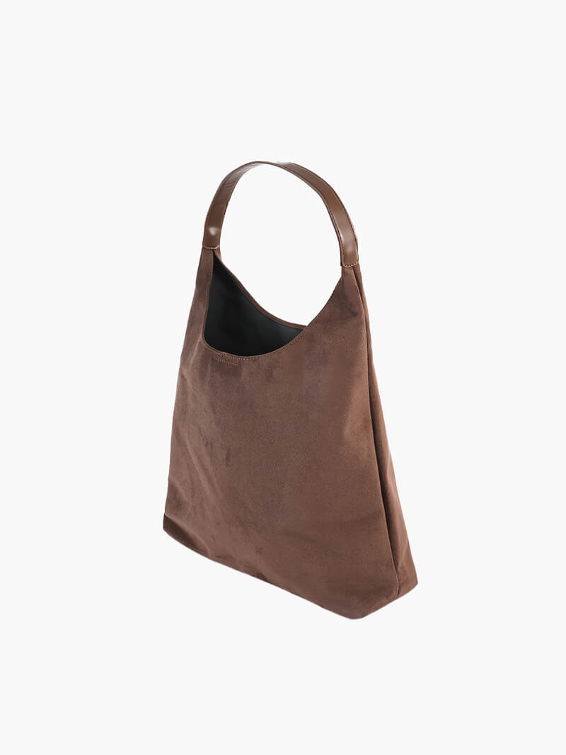 Élégante sac en daim vegan – Grand sac à bandoulière
