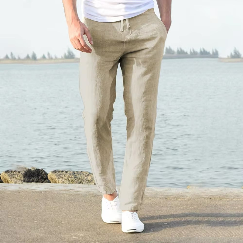 Stilvolle Leinen Hose Herren