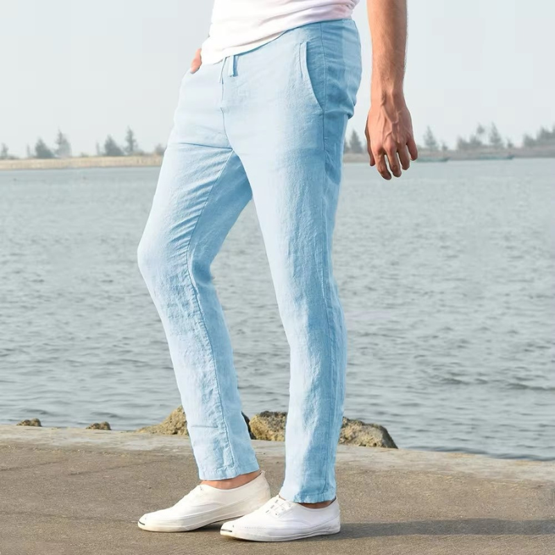 Stilvolle Leinen Hose Herren