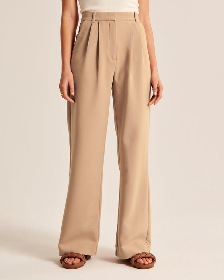 Women's fabric pants elegant cut comfortable