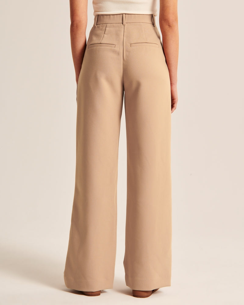 Women's fabric pants elegant cut comfortable