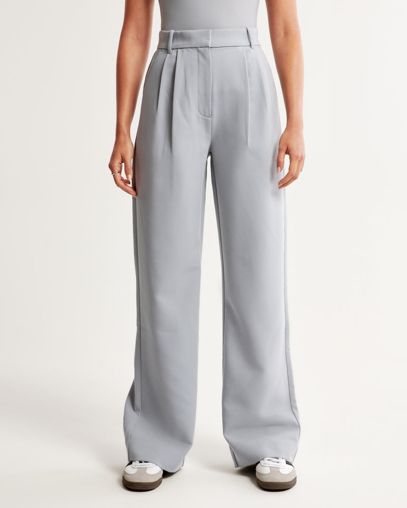 Women's fabric pants elegant cut comfortable