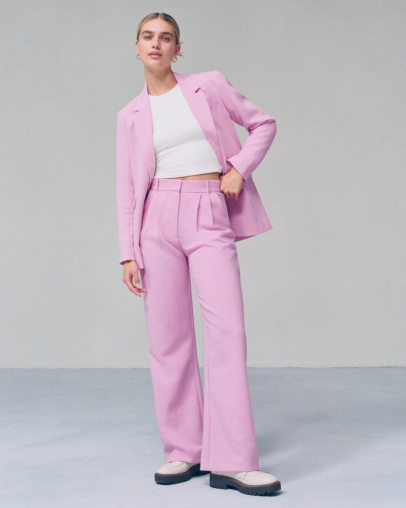 Women's fabric pants elegant cut comfortable
