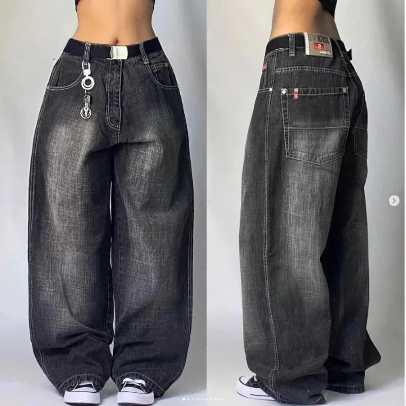 Women's Jeans – Cotton – Baggy Streetwear Style – Loose Fit