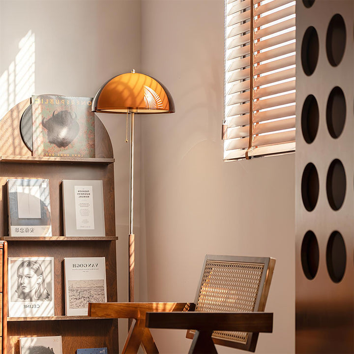 Tavino Stehlampe Holz – Retro-Design Stehleuchte für Wohnzimmer, Ideal für LED-Lampen 2