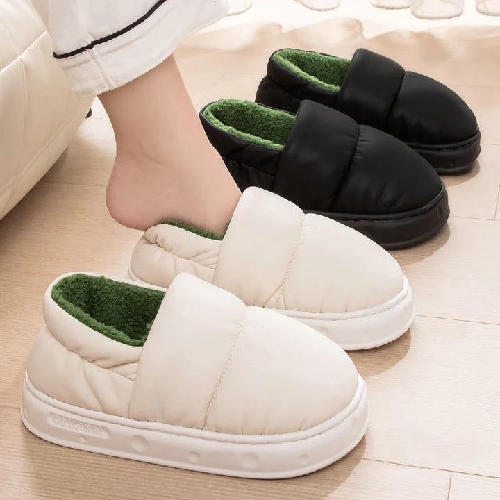 Unisex Hausschuhe Warm Fleece Rutschfest
