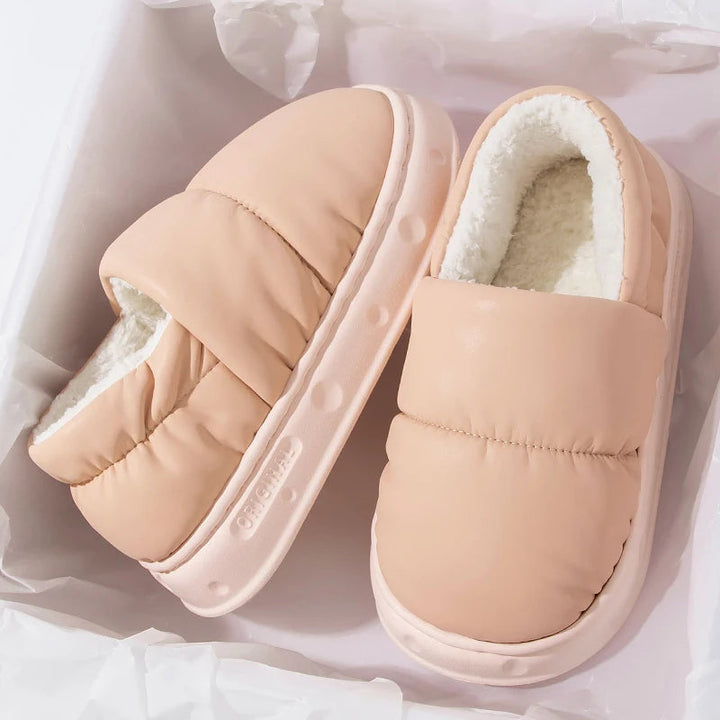 Unisex Hausschuhe Warm Fleece Rutschfest