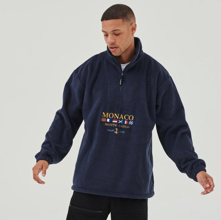 Herren Pullover Halfzip - Casual Style mit Monaco Design
