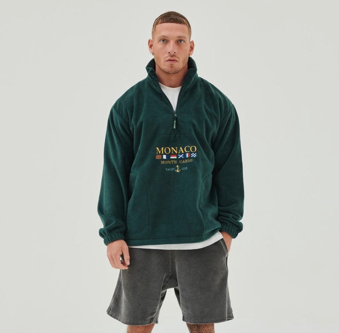 Herren Pullover Halfzip - Casual Style mit Monaco Design