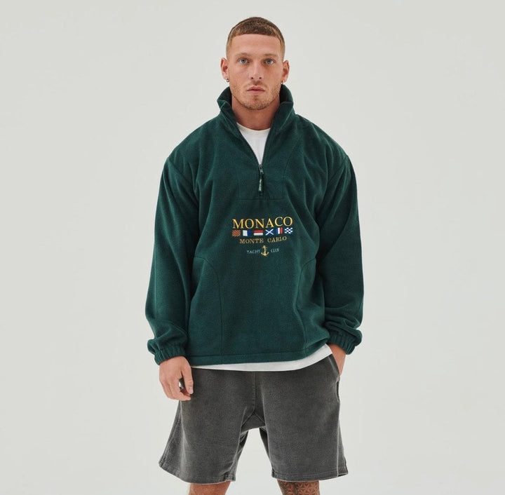 Herren Pullover Halfzip - Casual Style mit Monaco Design