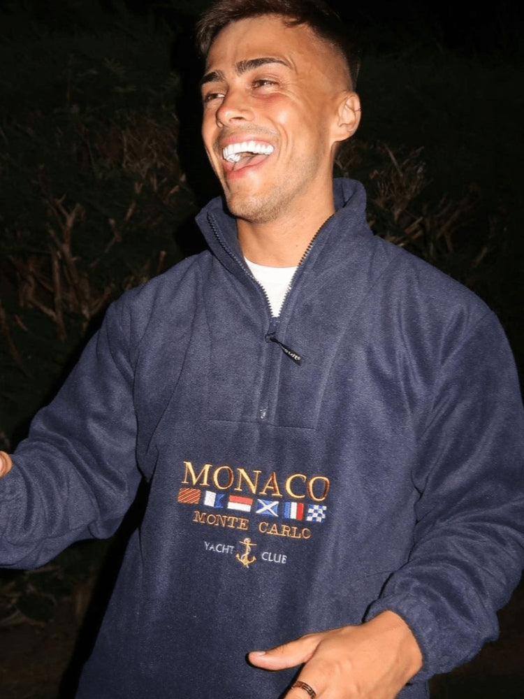 Herren Pullover Halfzip - Casual Style mit Monaco Design