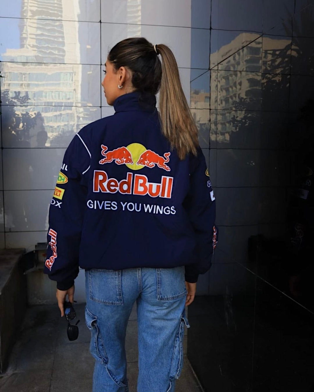 Unisex racing jacket high-quality materials retro style