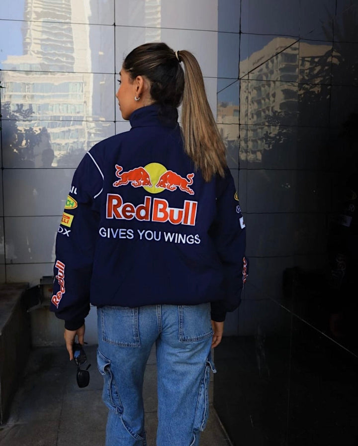 Unisex racing jacket high-quality materials retro style