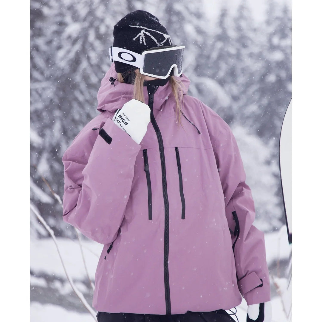Unisex Skijacke Funktionsjacke Mit Schützender Kapuze Und Praktischer Passform 3